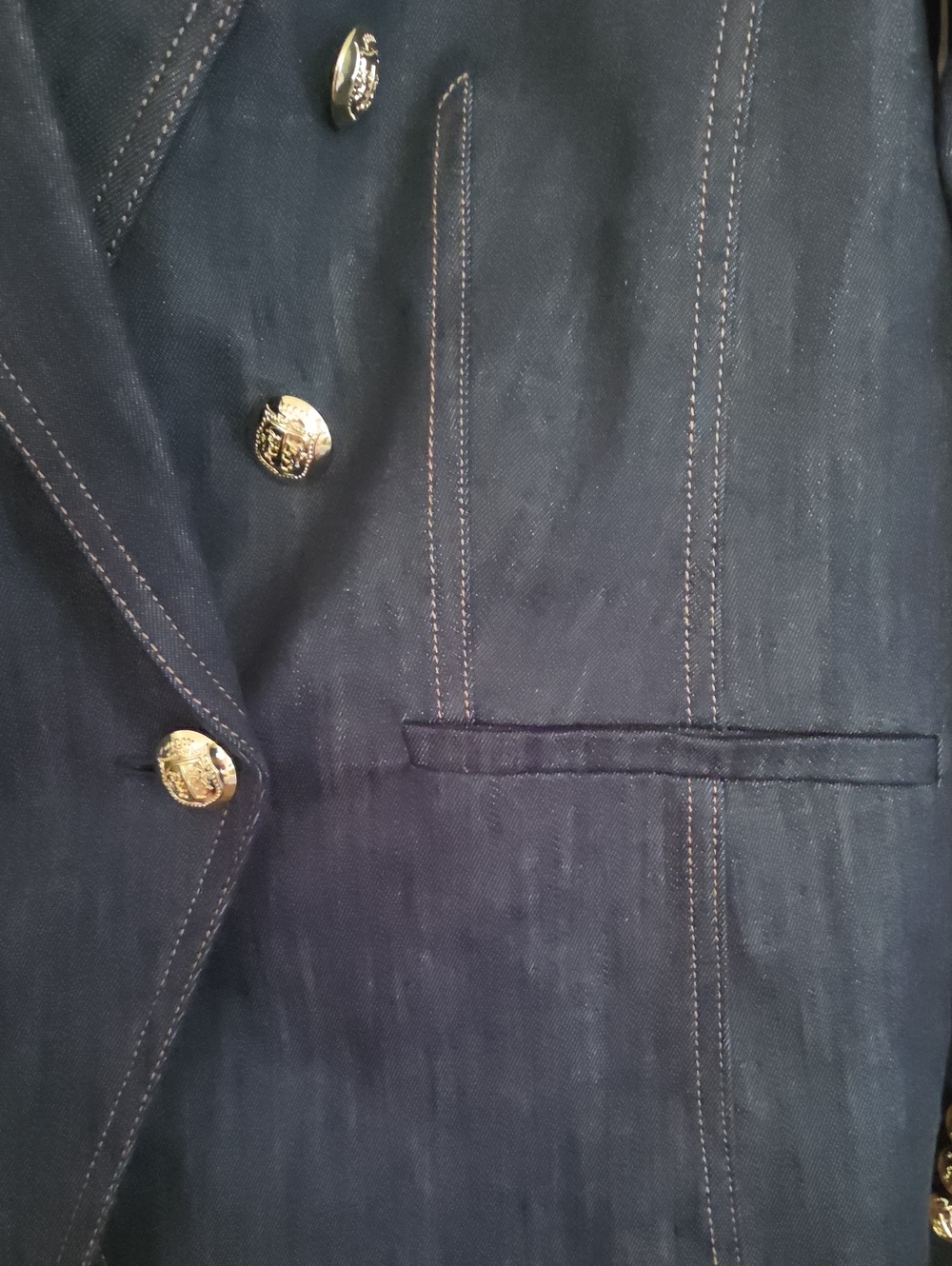 TALBOTS DENIM BLAZER AND VEST 12 NWT - Picture 5 of 10